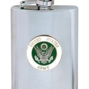 U.S. Army Stainless Steel Flask 6 oz. with Screw Down Lid