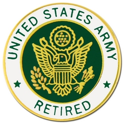 U.S. Army Retired Hat or Lapel Pin