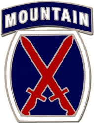 U.S. Army 10th Mountain Division Hat or Lapel Pin