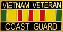 U.S. Coast Guard Vietnam Veteran Hat or Lapel Pin