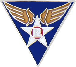 U.S. Air Force 12th Air Force Hat or Lapel Pin