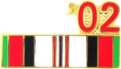 Afghanistan '02 Year Service Hat or Lapel Pin