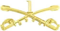 1st Cavalry Crossed Sabers Badge (2 1/4")