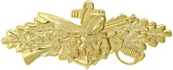 U.S. Navy Seabees Combat Service Badge (Gold Finish, 2 3/4")