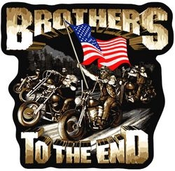 Brothers to the End Back Patch (11")